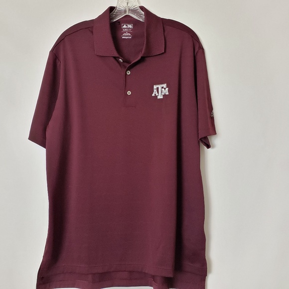 Adidas Texas A&M Polo Shirt  Medium - Picture 1 of 6